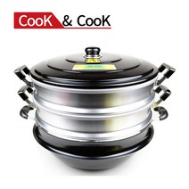 쿡앤쿡 킹스타 3단 찜솥, 48cm