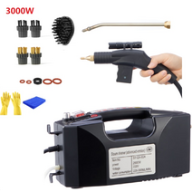 업소용 스팀청소기 무선스팀청소기 고압스팀청소기 고압스팀기 110v 220v 3000w 전기 펌핑 살균 소독기 증기 발생기 세탁기 자동차 후드 에어컨 클리너, 3000w 블랙