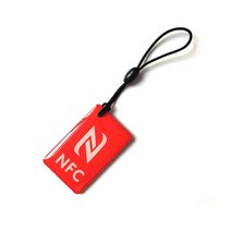 nfc스티커NFC 쓰기 가능 태그 라벨 Ntag213 스마트 카드 모든 지원 휴대폰 명함 13.56mhz 1 개, 한개옵션1, 01 빨간