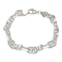 온얼 실버 이태리 클립코 팔찌