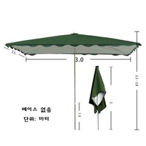 Jun.19 12번 파라솔 직사각형 파라솔 3mx3mx4m에 두꺼운 우산까지.우산이 작다Z, 15_바른 우산 3x 2.5 두께 의 녹색 6 뼈 는