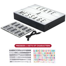 유튜브 촬영장비 유튜브 틱톡 Ig 인퓨렌서 축제 용 DIY LED 램프 촬영 소품 영화 라이트 박스 글자 메시지, 01 A4 SIZE