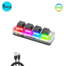 매크로키보드 단축키보드 리니지 키보드 노가다 작업용 키보드 프로그래밍 매크로 rgb, hx-k04-black-rgb