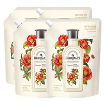 허브마리 섬유유연제 카멜리아힐 1.6L리필 4입