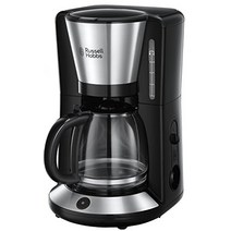 독일 수입 Russell Hobbs 커피 메이커 Adventure 스테인리스 1.25l 보온 플레이트 자동 전원 끄기 드립 스톱, 토스터 롱 슬롯