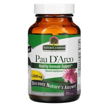 네이쳐스앤서 타히보 포다르코 Pau D Arco 500mg 베지캡슐 90정 Tabebuia impetiginosa, 1개, 기본