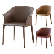 소호가구 알루 천연가죽 팔걸이 의자 SH4083, 샌드