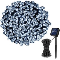 등잔소리 태양광 300 LED 트리등 장식등 32M 줄조명, 22m 흰색