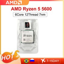 AMD-New Ryzen 5 5600 R5 5600 CPU 게임 프로세서 소켓 AM4 6 코어 12 스레드 65W DDR4 데스크탑 액세서리 라이젠 5 5600 프로세서 라이젠