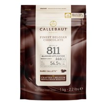 칼리바우트 다크 초콜릿 54.5% 커버춰 1kg CALLEBAUT Receipe No. 811 Callets couverture dark chocolate 54.5%, 1