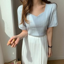 gbl2940k04b 하트 퍼프 반팔 블라우스 넥 패션마켓6 쉬폰 링클 주름 봄 코튼