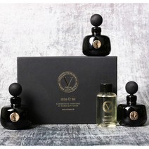 비비엔느 블랙스톤 고급 명품 향수 타입 차량용 디퓨저 방향제, 2번 세트 본품(50ml)2개, 블랙체리