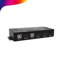 넥스트 NEXT-7012KVM-KP INX 4K60Hz 4:4:4 HDMI 2포트 USB v2.0 KVM 스위치 PC전환용 유선 리모컨 제공