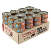 프로베스트 캣 캔 80g 24캔, 참치+게맛살