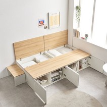 리버퍼니쳐 테네스 무헤드 높은 수납 침대 프레임 SS RZ0667, 단품