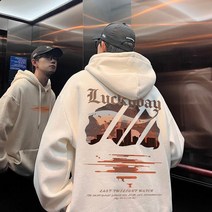 스노우 보드 톨티 후드 Sunset City 스웨터 남성 봄 가을 Tide 브랜드 자켓 헤비급 십대 고등학생 탑스