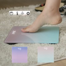 led체중계 몸무게저울 스마트체중계 전자체중계 가정용 디지털 체중계, 민트