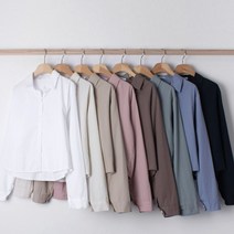 오굿초이스 [봄신상] 세미크롭 남방 베이직 레이어드 셔츠 (8color)