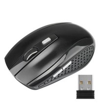 1600DPI 2.4GHz 무선 광 마우스 충전식 광학 컴퓨터 노트북 테이블 용 USB 수신기 게이머 포함, 08 08, 한개옵션1