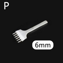 1246 프롱 456mm 가죽 구멍 펀치 용 간격 펀치 도구 레이싱 스티칭 바느질 diy 가죽 공예 도구, p