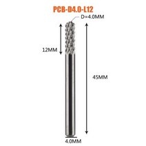 밀링공구 솔리드 카바이드 옥수수 엔드 밀 밀링 커터 비트 d0.8 1.0 1.6 1.8, 1pc-D4.0-12-D4