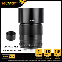 Viltrox 23mm 33mm 56mm 13mm F1.4 후지X 자동 초점 초광각 APS-C 렌즈 후지필름 후지XF Mount X-T4 카메라 렌즈용, 스페인 후지 Xf 56mm 블랙
