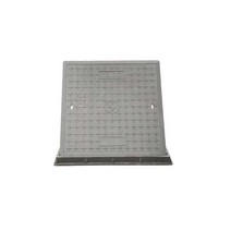 정화조 뚜껑 맨홀 커버 주물 덮개 빗물 방수 공원, H 450x750x40 잎 받침대 있음, 1개