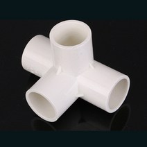 파이프 PVC 4구 연결 1P 하우스 용품 소켓 무용접 자재 연장 DIY 텐트 만들기 마개 부속 커넥터 가구 물놀이, C_32mm화이트