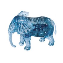 3D 크리스탈 입체 퍼즐 코끼리, 단품, 단품