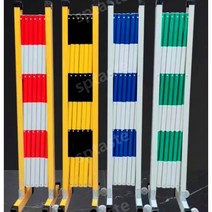 주차장 접이식 바리게이트 10m 차량 통행 금지 이동식 메쉬휀스, 빨간색과흰색1.2x9미터범용휠