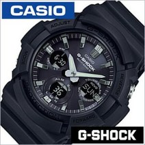 카시오 지 쇼크 시계 CASIO G-SHOCK 손목시계 맨즈 블랙 GAW-100B-1AJF 정규품 G쇼크 페어 워치 터프 커플 유니섹스 스포츠 캐주얼 실리콘 아나데지 캘린더 LED 솔라 전파 시계 올 블랙 블랙