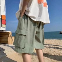 캐주얼 반바지 남성용 여름 루즈한 스포츠 카고 반바지