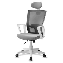 체어클럽 프로메쉬 헤더형 화이트바디 메쉬의자, BLACK