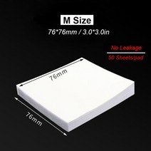 환자용침대 일회용 치과 혼합지 S/M/L 실험실 소모품 시멘트 파우더 혼합 패드 주걱 클리닉 재료 150 매, 02 150 Sheets - M Size