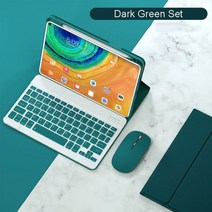 레이저키보드 레이저 키보드 전자키보드Huawei MatePad Pro 12.6 11 10.8 2021 블루투스 키보드 마우스 케, 한개옵션2, 01 Dark Green, 11 For Honer Pad X6