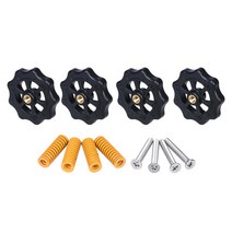 SIMAX3D 3D 프린터 부품 히트 베드 스프링 레벨링 키트 조정 너트 나사 Ender 3 CR10 MK3 Hotbed 용 히팅, [01] Yellow