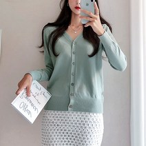 나바바 NK191 데일리룩 브이넥 긴팔 가디건