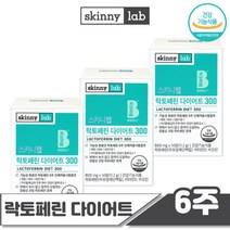 스키니랩 락토페린 다이어트 300 비오틴 비타민D 함유 장용성 다이어트 보조제, 42정, 3개