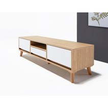 드라마협찬 북유럽 우드 TV 거실 수납장(150cm 4컬러) 티비 받침대 자취방, 1500_아카