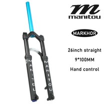 자전거 mtb 에어 및 오일 서스펜션 잠금 장치 용 manitou markhor 포크 산악 자전거 2627.529 프레임 전체 테이퍼 프레임 워크 rockshok, 26BL 스트레이트