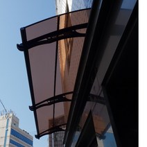 캐노픽스 800X8700 인테리어 창문가리개 빗물받이 비막이지붕 초인종 현관 창문, 검정틀 그린렉산
