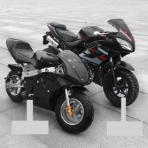 미니 성인용 바이크 소형 오토바이 미니스쿠터 50cc, 미드 런 새로운 탄소 섬유 표준