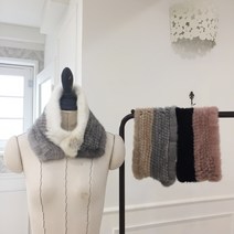 모비퍼 MBM-710 자석 니팅 폭스밍크 큐티 폭스 목도리