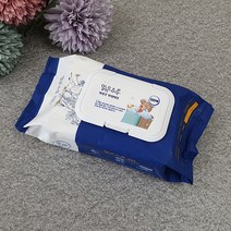 맑은하루 물티슈 남색 100매 캡형
