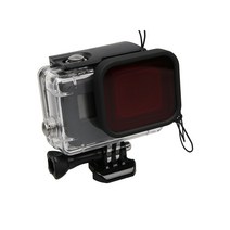 고프로 히어로 7 6 5 방수케이스 아쿠아 레드 필터 렌즈 GOPRO HERO 다이빙 프로텍터 필터 수중 잠수용 Diving Filter Red Waterproof Case, A184 아쿠아 레드 필터 다이빙 렌즈