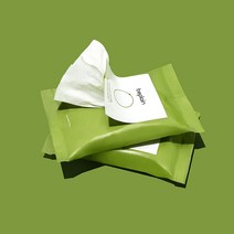 비플레인 녹두 약산성 클렌징티슈 100매 (20매 5세트)