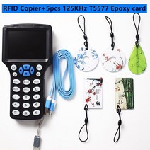 rfid복사기 rfid태그 영어 RFID 복사기 125KHz 키 Fob NFC 리더기 라이터 13.56MHz 암호화된 프로그래머 USB UID 카드 스마트 보안 풀 컬러 스크린 명, [05] Package D
