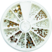 네일쎈 크리스탈 라운드스톤 세트 네일스톤, 1개, MCCS-09