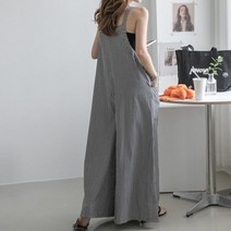 일본 스타일의 원피스 와이드 팬츠 여성 넉넉한 사이즈