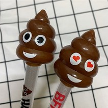 빅사이즈 터치라이트 똥볼펜디자인문구 필기류 볼펜 재밌는모양볼펜, 별도의포장없음